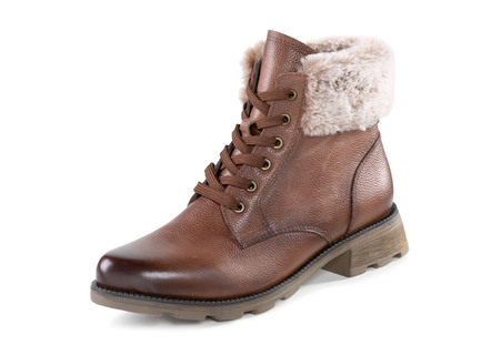 ELENA EDEN, gevoerde dames enkellaarsjes, winterschoenen, breedte G, met uitneembaar voetbed