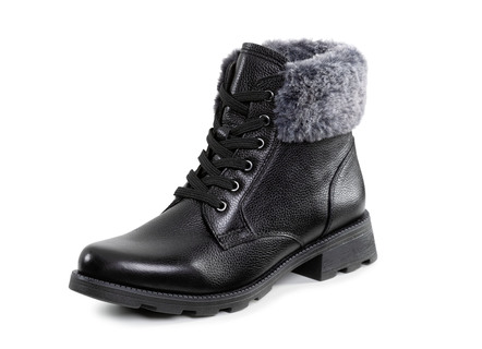 ELENA EDEN, gevoerde dames enkellaarsjes, winterschoenen, breedte G, met uitneembaar voetbed