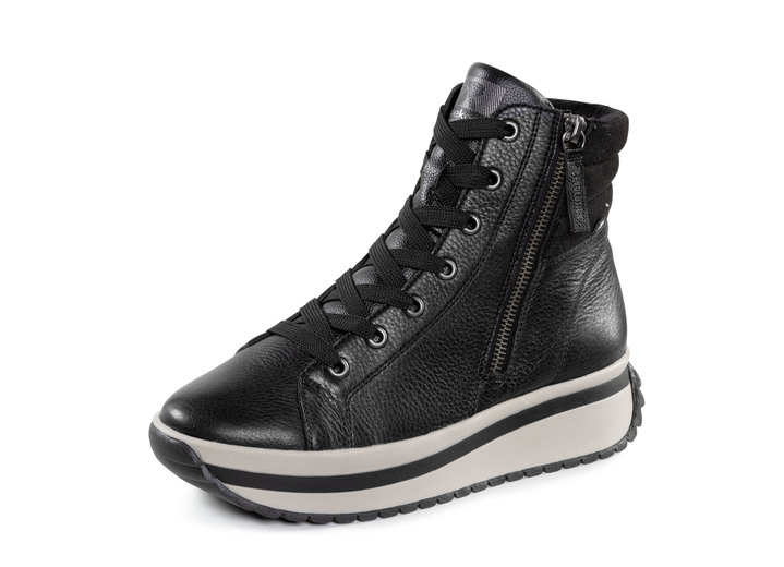Laarzen & laarsjes - Rieker, trendy dameslaarzen, winterschoenen, met uitneembaar voetbed, in Größe 036 bis 043, in Farbe ZWART Ansicht 1