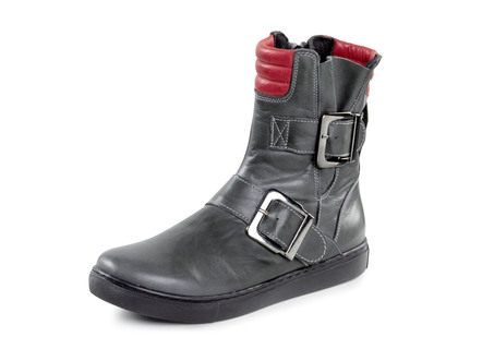 Andrea Conti bootie met twee verstelbare decoratieve sluitingen