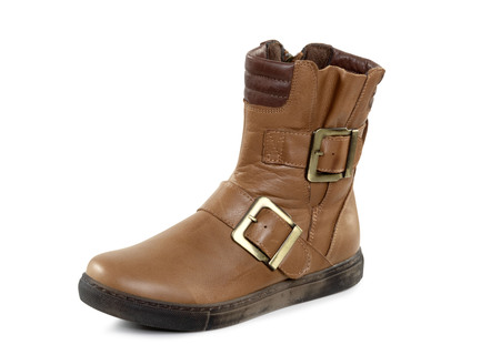 Andrea Conti bootie met twee verstelbare decoratieve sluitingen