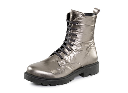 Andrea Conti veterlaars van zacht metallic nappaleder