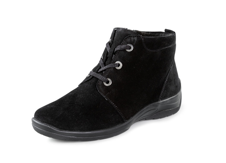 Laarzen & laarsjes - Waldläufer, comfortabele dameslaarzen, winterschoenen, breedte H, met uitneembaar voetbed, in Größe 4 1/2 bis 9, in Farbe ZWART Ansicht 1