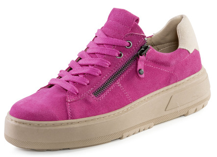 ELENA EDEN veterschoen met velours bekleding
