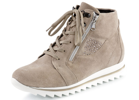 Ranger veter bootie met strass steentjes aan de zijkanten
