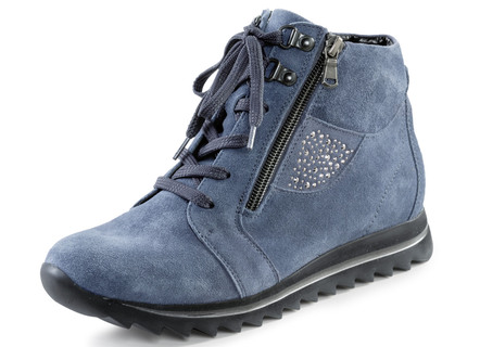 Ranger veter bootie met strass steentjes aan de zijkanten