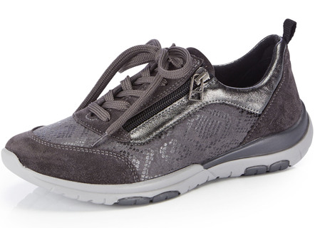ELENA EDEN sneaker met glanzend bedrukt elastisch materiaal
