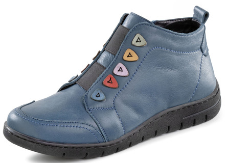 ELENA EDEN bootie met originele lederen applicatie