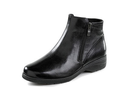 Caprice bootie in fijnkorrelig nappaleder