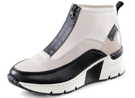Rieker bootie met rits aan de voorkant