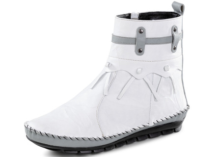 Gemini mocassin stefelette met rimpelstructuur