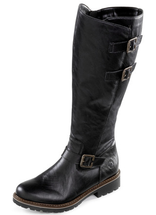 Remonte, gevoerde dameslaarzen, winterschoenen, breedte G, met lamsvacht