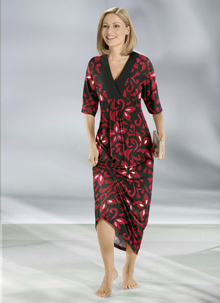 Kaftan met onderbustnaad