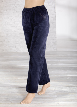 Broek met strass trim