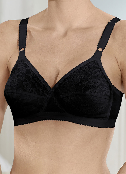 Playtex - Playtex bh in magische kruisvorm, in Größe 075 bis 100, in Cup B, in Farbe ZWART Ansicht 1