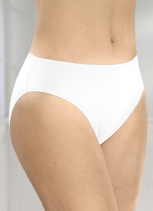 Slips - Set van drie slips, in Größe 036 bis 048, in Farbe 3X WIT Ansicht 1
