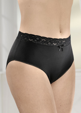 Set van vier slips met elastische kanten boord