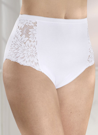 Laurina fourpack slip met elastisch kant