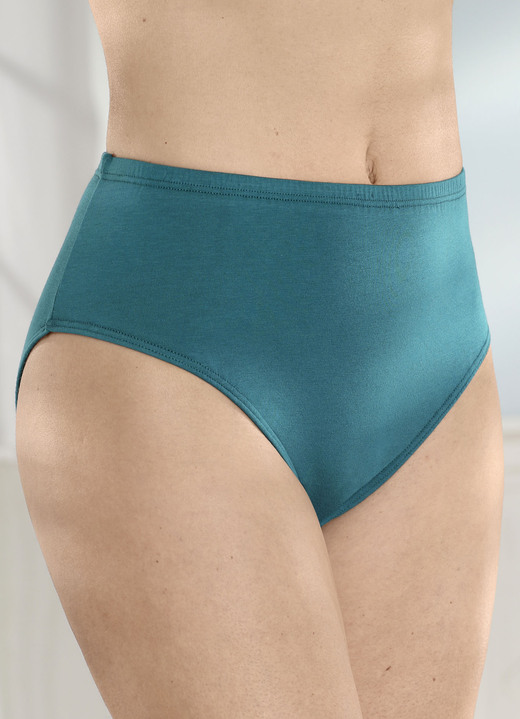Slips - Set van vier slips, in Größe 038 bis 052, in Farbe PETROL Ansicht 1