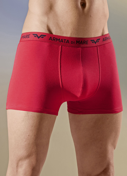 Pants & boxershorts - Set van vier broeken met elastische tailleband, in Größe 004 bis 010, in Farbe 2X ROOD, 2X ZWART