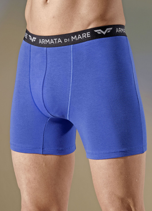 Pants & boxershorts - Set van vier broeken met elastische tailleband, in Größe 005 bis 011, in Farbe 2 X KONINGSBLAUW, 2 X GRIJS