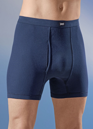 Three-pack van dubbel geribbelde onderbroek, met opening