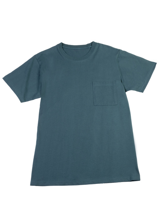 Shortys - Zweierpack Shirts mit Brusttasche, in Größe L bis XXL, in Farbe 1X PETROL, 1X SCHWARZ Ansicht 1