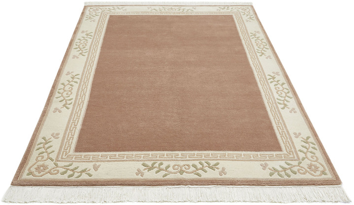 Klassiek - Handgeknoopte vloerkleedjes en tapijten, in Größe 101 (Brug, 40 x 60 cm) bis 304 (Tapijt rond, ظ 150 cm), in Farbe ROSÉ Ansicht 1