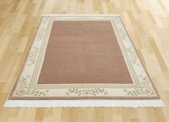 Klassiek - Handgeknoopte vloerkleedjes en tapijten, in Größe 101 (Brug, 40 x 60 cm) bis 304 (Tapijt rond, ظ 150 cm), in Farbe ROSÉ Ansicht 1
