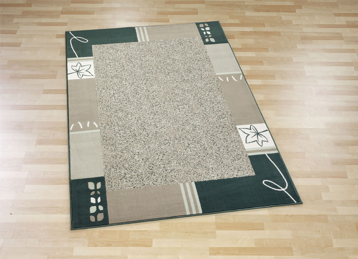 Modern - Bruggen en tapijten met een omringende rand, in Größe 111 (Brug, 60 x 110 cm) bis 288 (Tapijt, 240 x 330 cm), in Farbe GROEN Ansicht 1