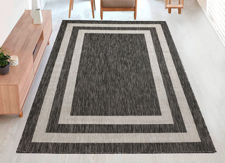 Modern - Bruggen en tapijten voor binnen en buiten, in Größe 111 (Brug, 60 x 110 cm) bis 282 (Tapijt, 200 x 290 cm), in Farbe ANTRACIET Ansicht 1
