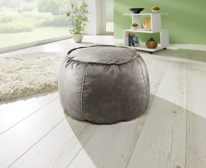 Hocker & Sitzwürfel - Sitzhocker ø 60 cm, in Farbe GRAU Ansicht 1
