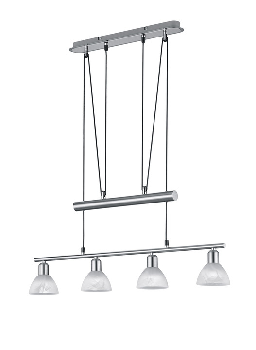 Plafondverlichting - Hanglamp gemaakt van mat metaal, in Farbe NKKEL Ansicht 1