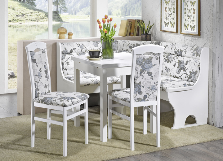 Stoelen & zitbanken - Eetkamermeubelen van massief beukenhout, in Farbe WIT-CRÈME-GRIJS, in Ausführung Stoelen, set van 2 Ansicht 1