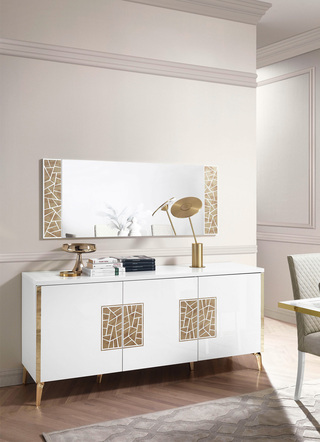 Dressoir, 3 deuren, met Italiaanse charme