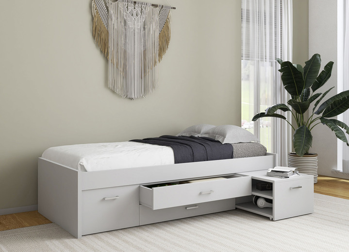 Slaapkamerkasten - Functioneel bed, in Farbe WIT, in Ausführung functioneel bed, 90x200 cm Ansicht 1