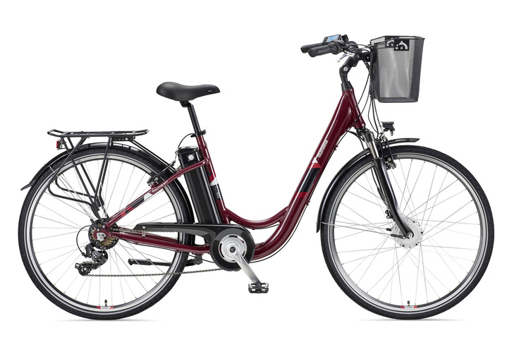 Elektrische fietsen - De perfecte stadse-e-bike, in Farbe WIJNROOD Ansicht 1