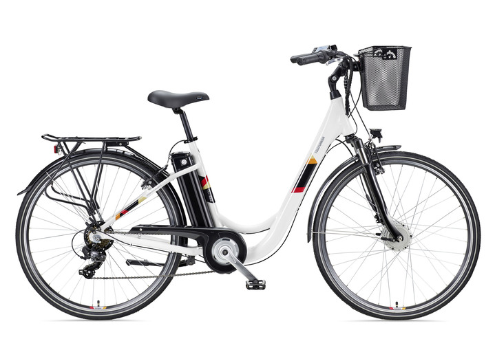 Elektrische fietsen - De perfecte stads-e-bike, in Farbe WIT Ansicht 1