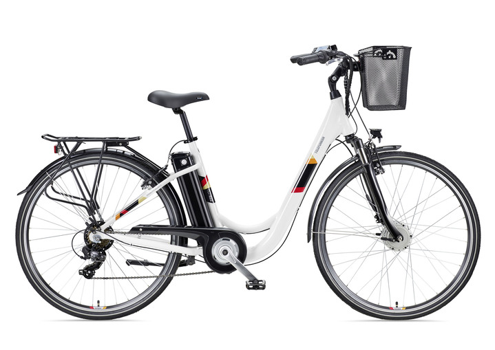 Elektrische fietsen - De perfecte stadse-e-bike, in Farbe WIT Ansicht 1