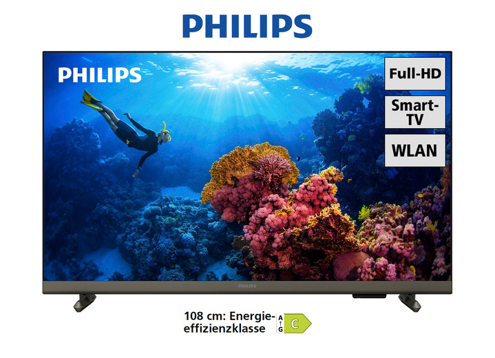 TV - Philips PHS6808/12 Full HD LED-TV, in Farbe ZWART Ansicht 1