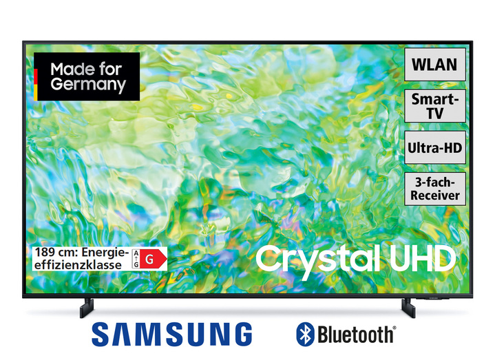 TV - Samsung 4K-Ultra-HD-led-tv, in Farbe ZWART Ansicht 1