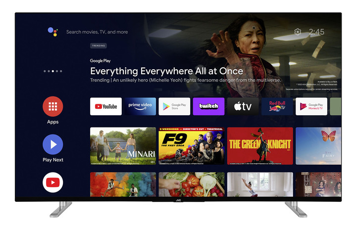 TV - JVC 4K Ultra HD QLED Android-TV, in Farbe ZWART Ansicht 1