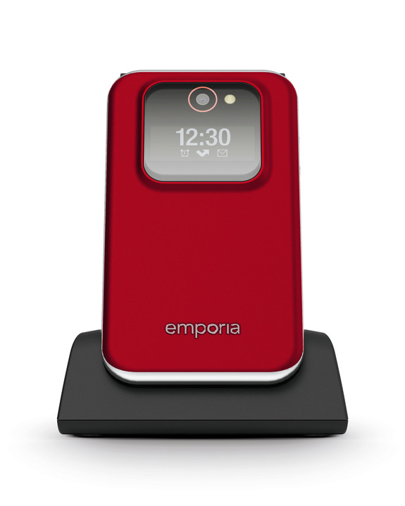 - Emporia Joy klaptelefoon, in Farbe ROOD Ansicht 1