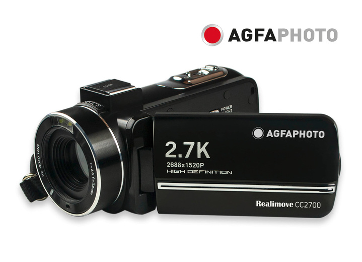 Digitale- & videocamera’s - Agfa Realimove CC2700 HD-camcorder, in Farbe ZWART Ansicht 1