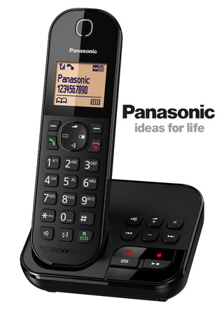Panasonic telefoon met grote knop en antwoordapparaat