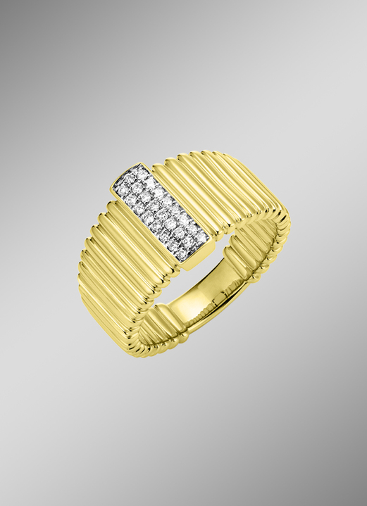 Ringen - Prachtige diamanten damesring met 24 diamanten, in Größe 160 bis 220, in Farbe  Ansicht 1