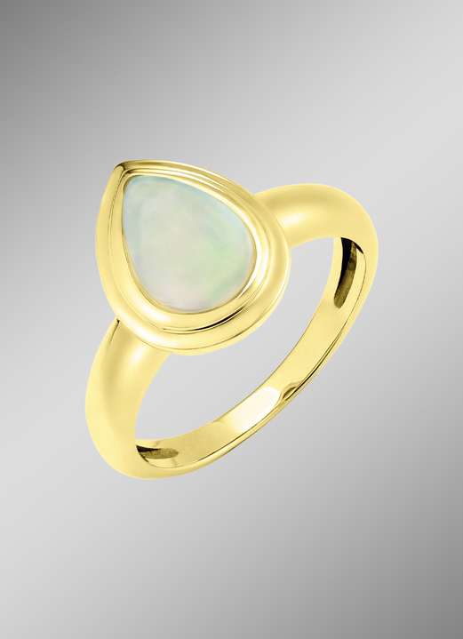 Ringen - Damesring met kristal opaal, in Größe 160 bis 220, in Farbe  Ansicht 1