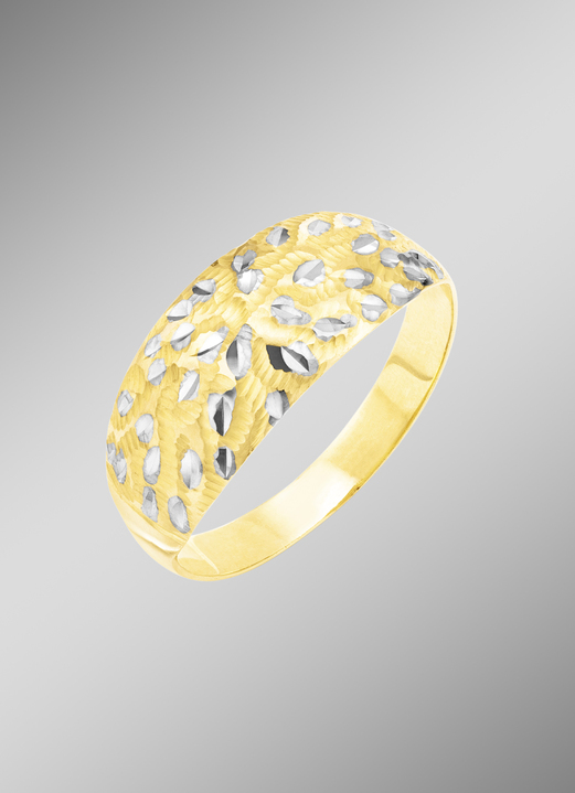 Ringen - Prachtige damesring in bicolor, in Größe 160 bis 220, in Farbe  Ansicht 1