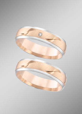 Chique in tweekleur: Populaire rose gouden trouwring