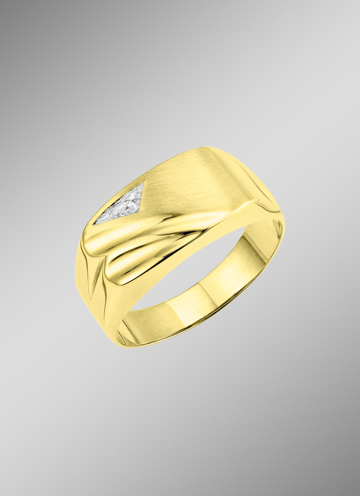 Ringen - Herenring met diamant, in Größe 180 bis 240, in Farbe  Ansicht 1